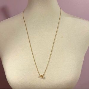 Long Dainty Simple Gold Necklace